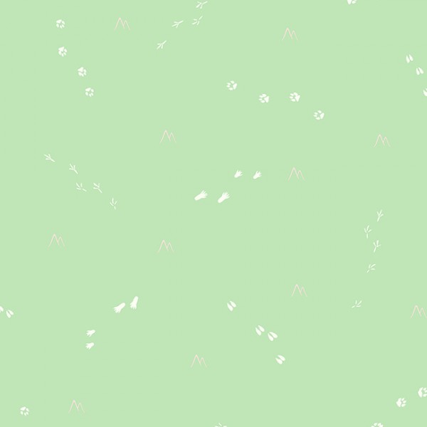 Серые обои Animal Tracks-91140