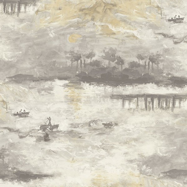 Aquarell Tapeten Nautical Sunset-15254