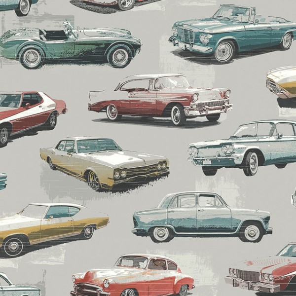 Серые обои Cars-124036