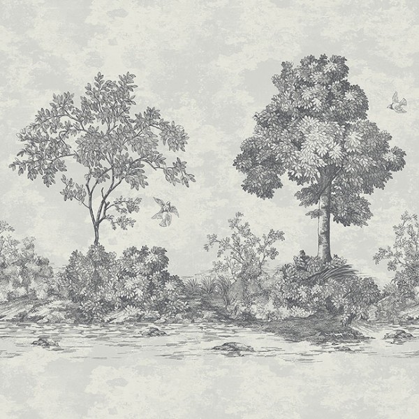 Горы и леса Toile Mural-538118