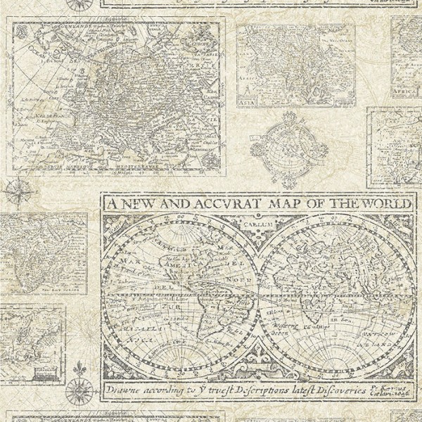 Дизайнерские Обои Map Of The World-89C959