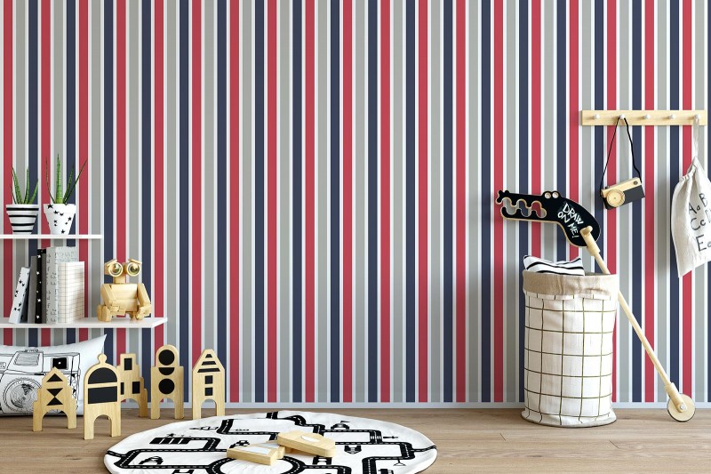 Kinderzimmer Tapeten Colored Stripes-175534
