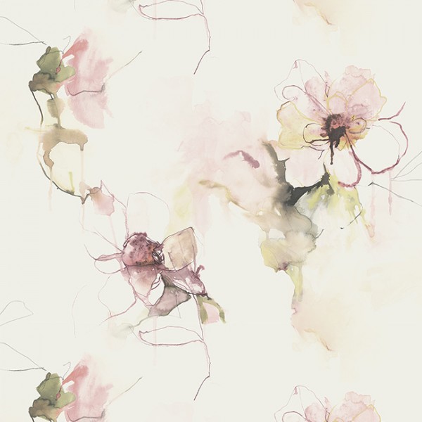 Blumen Tapeten Watercolor Florals-229340