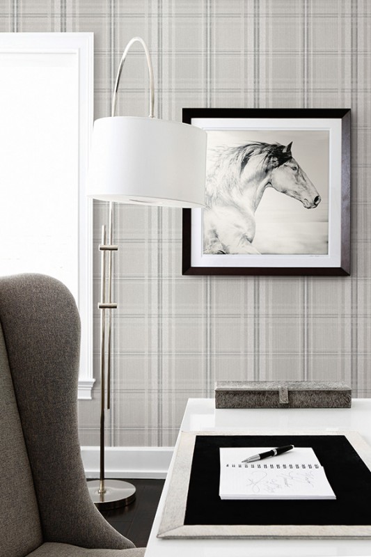 Геометрические обои Plaid With Squares-207392