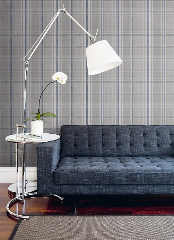 Геометрические обои Plaid With Squares-231903