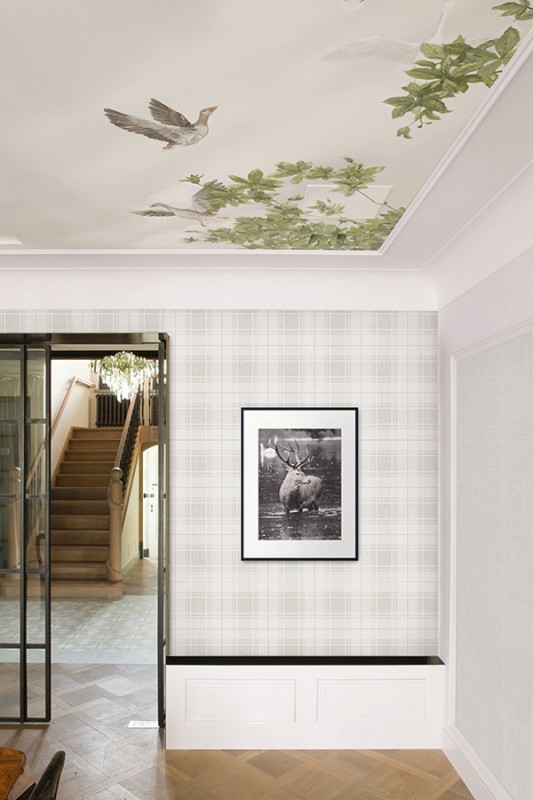 Геометрические обои Large Plaid-226097