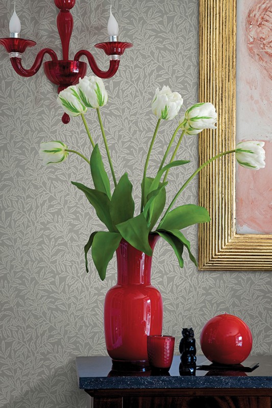 Цветочные обои Small Leaves-179415