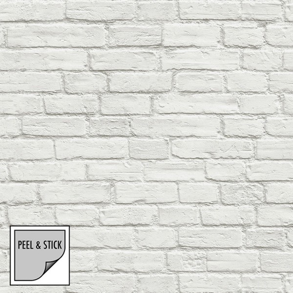 Самоклеющиеся обои White Bricks-266331