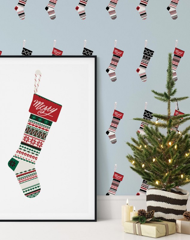 Самоклеющиеся обои Christmas Decor-181608