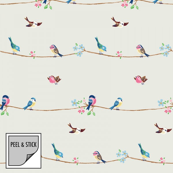 Самоклеющиеся обои Spring Birds-619101