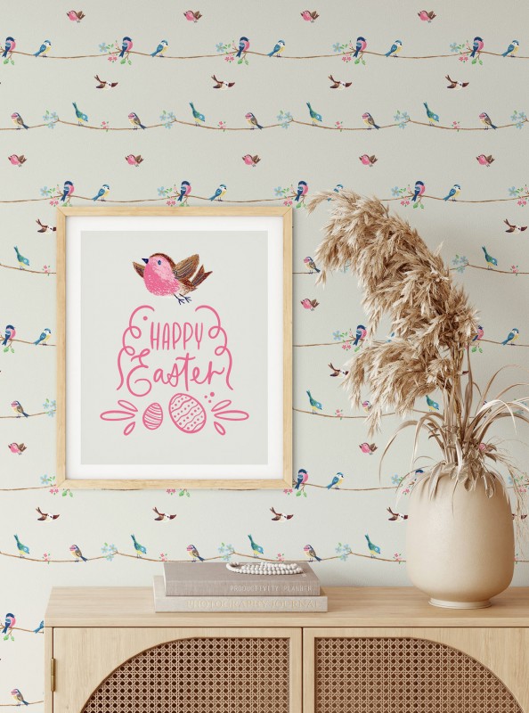 Самоклеющиеся обои Spring Birds-619101