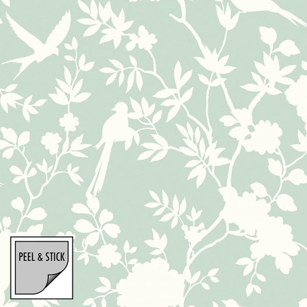 Peel and Stick Wallpaper Mono Toile-115510