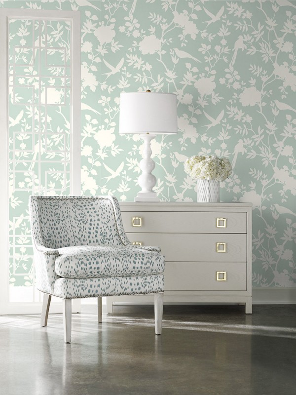 Peel and Stick Wallpaper Mono Toile-115510