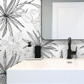Peel and Stick Wallpaper Spider Flowers-285617