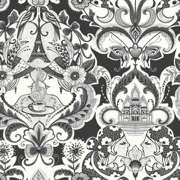 Tapeten Schwarz Design Sadie-233198