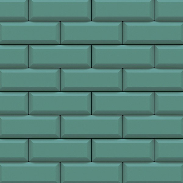 Tapeten Türkis 3D Tiles-865229