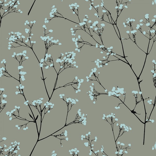 Серые обои Spring Whisper-808580