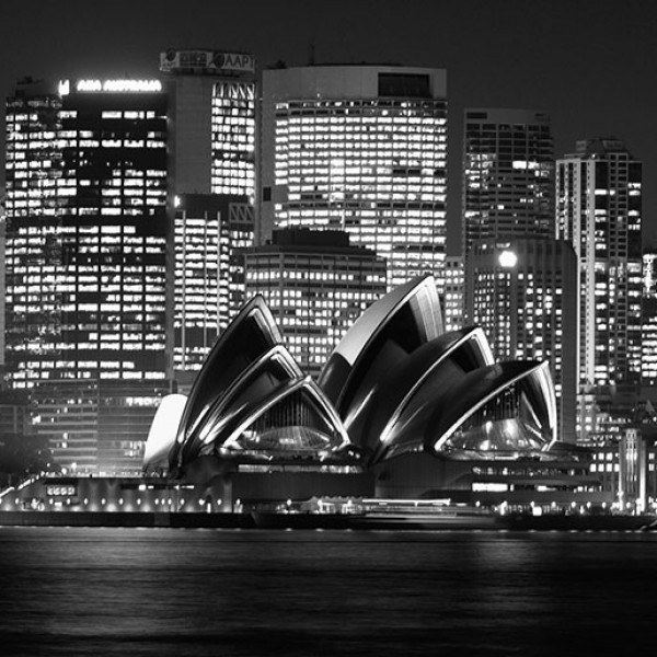 Fototapeten Länder und Städte Night Sydney-850A2C