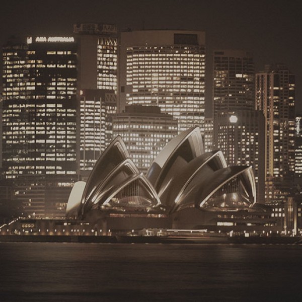 Murals Countries and Cities Night Sydney-E5FD9D