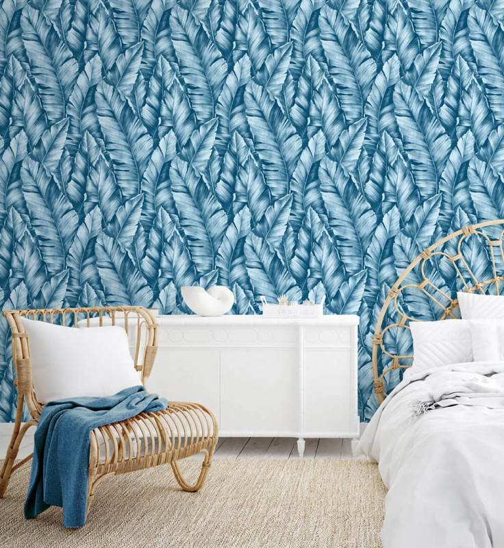 Peel and Stick Wallpaper Baha Banana Leaves-174699