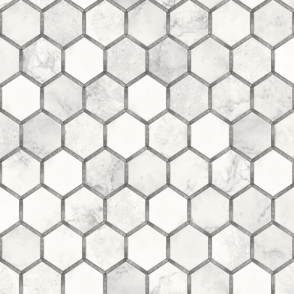 Peel and Stick Wallpaper Inlay Hexagon-202360