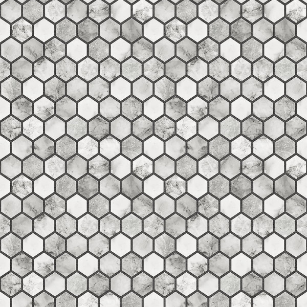 Самоклеющиеся обои Marble Hexagon-200590