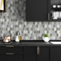 Peel and Stick Wallpaper Brushed Hex Tile-114154