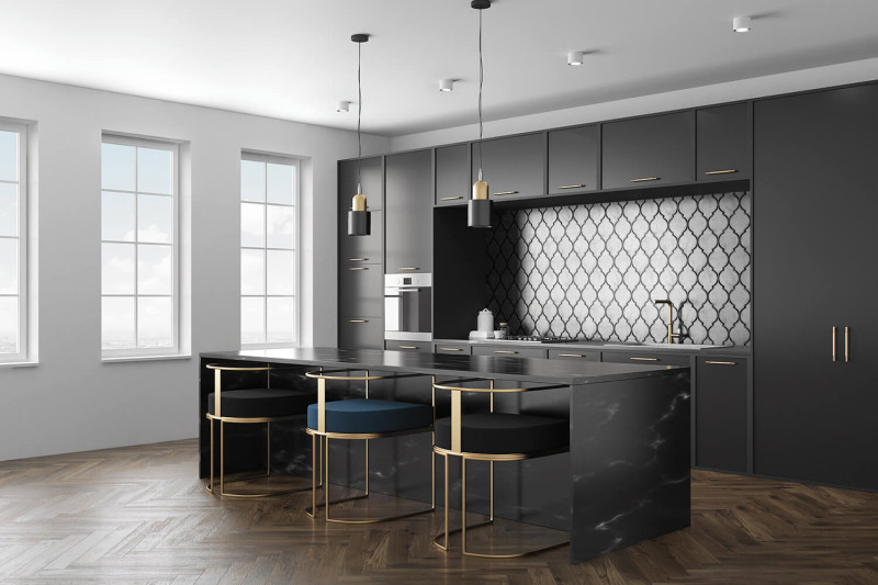 Самоклеющиеся обои Marbled Ogee-145240