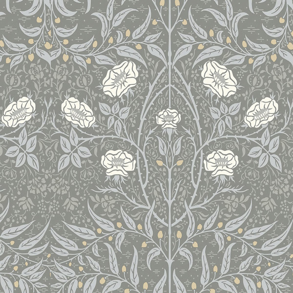 Peel and Stick Wallpaper Stenciled Floral-108102