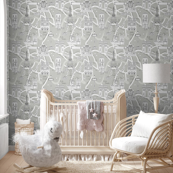 Peel and Stick Wallpaper Paris Scene-966298