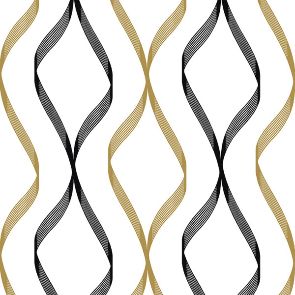 Peel and Stick Wallpaper Ogee Ribbon-238112