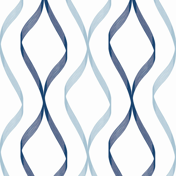 Peel and Stick Wallpaper Ogee Ribbon-237613