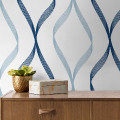 Peel and Stick Wallpaper Ogee Ribbon-237613