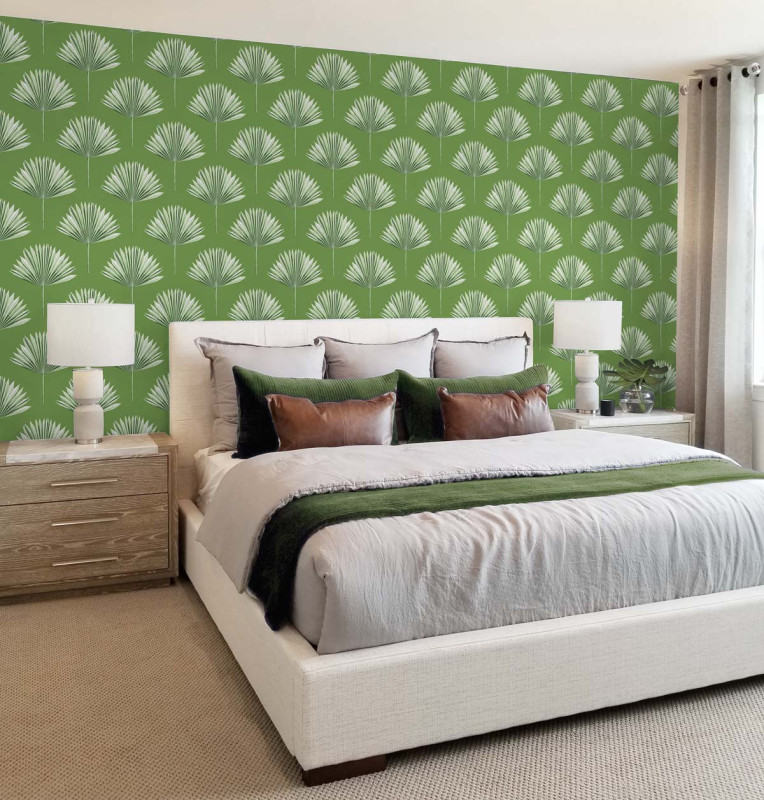 Peel and Stick Wallpaper Tropical Fan Palm-715430