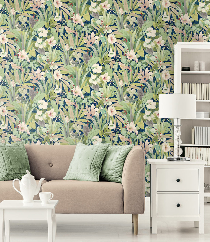 Selbstklebende Tapeten Blossoming Birds-267334