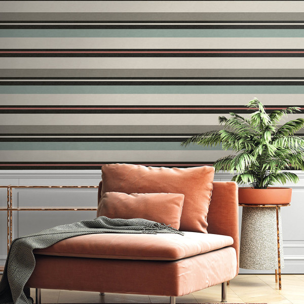 Striped wallcoverings Angus-342180