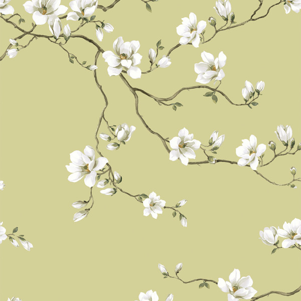 Floral wallpaper Moonlace Magnolia-957756