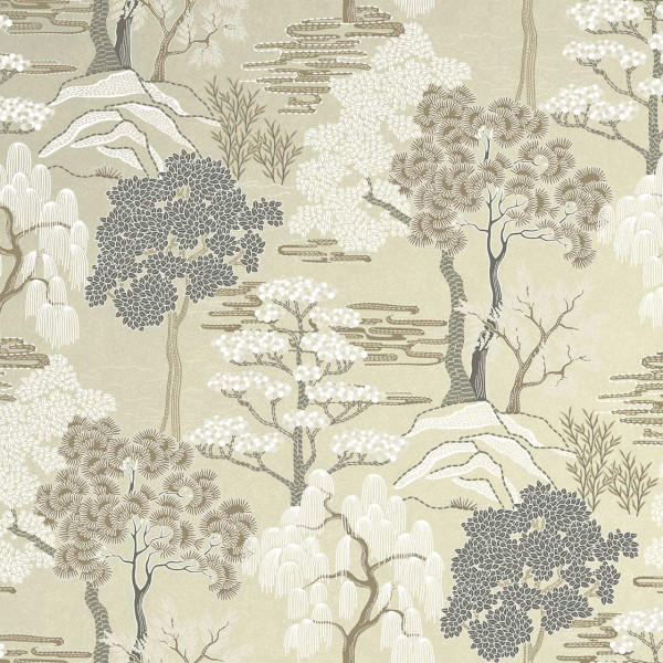 Living room wallpaper Mori Trees-100745