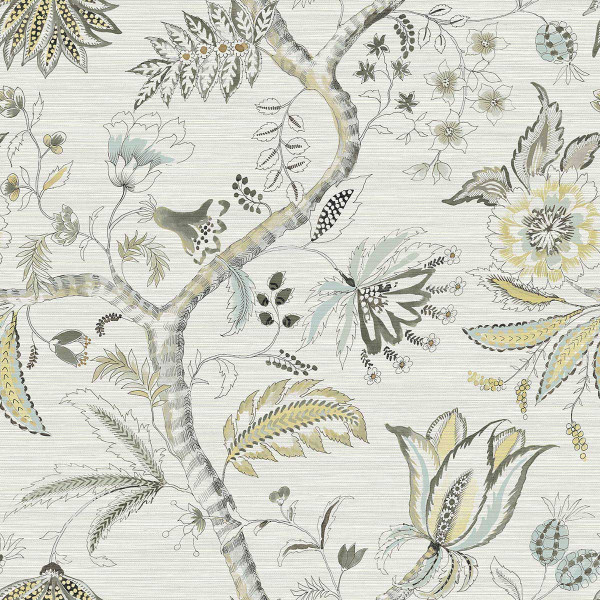 Floral wallpaper Gyspy Grasscloth-110588