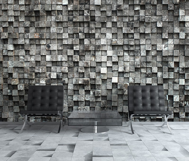 Murals Wood Imitation Cube Wood-115220