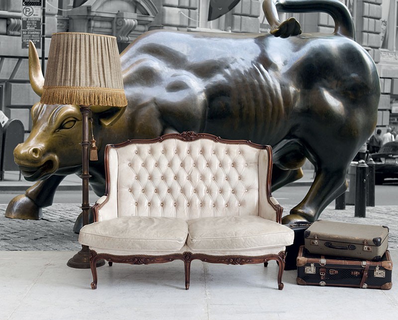 Murals Bridges and statues Steel Bull-420362
